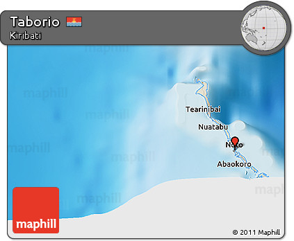 Shaded Relief 3D Map of Taborio