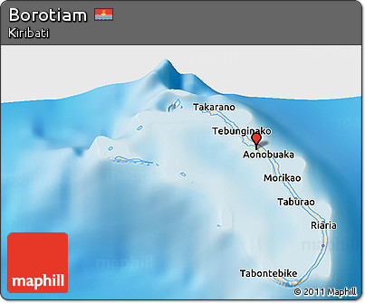 Shaded Relief 3D Map of Borotiam