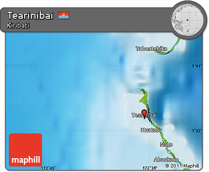 Physical Map of Tearinibai