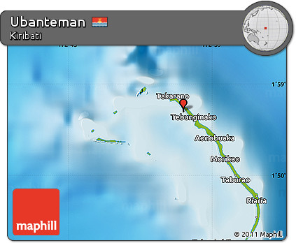 Physical Map of Ubanteman