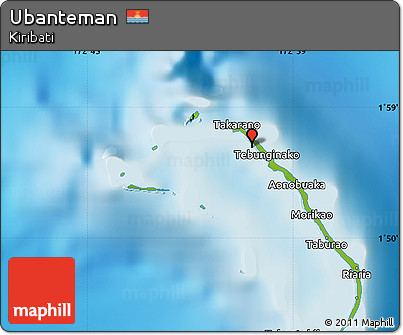 Physical Map of Ubanteman