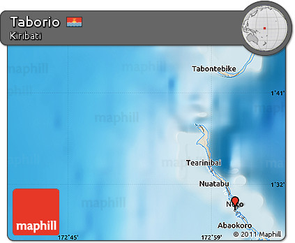 Shaded Relief Map of Taborio