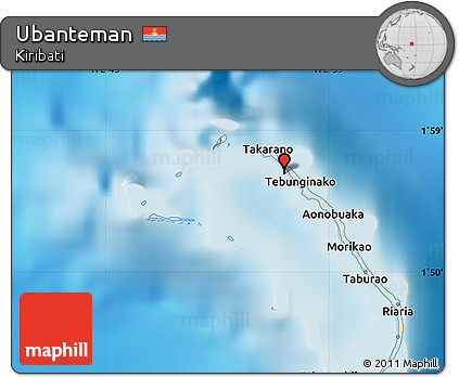 Shaded Relief Map of Ubanteman