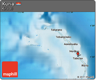 Shaded Relief Map of Kuria