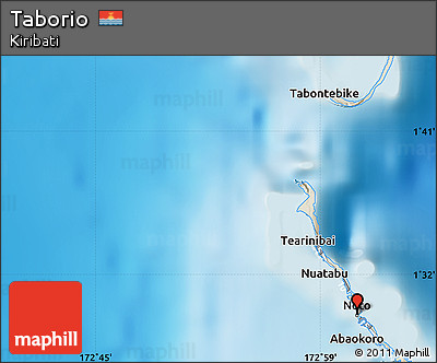 Shaded Relief Map of Taborio