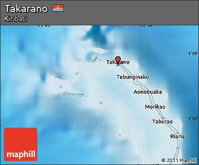 Shaded Relief Map of Takarano