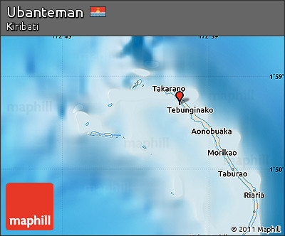 Shaded Relief Map of Ubanteman
