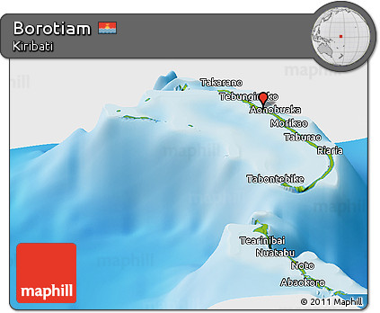 Physical Panoramic Map of Borotiam