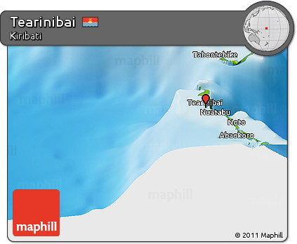 Physical Panoramic Map of Tearinibai