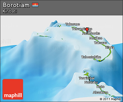 Physical Panoramic Map of Borotiam