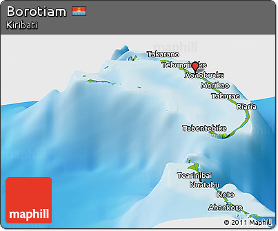 Physical Panoramic Map of Borotiam