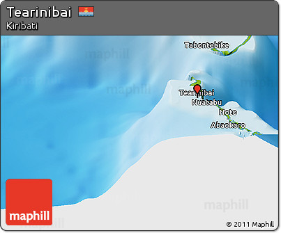 Physical Panoramic Map of Tearinibai