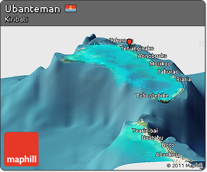 Satellite Panoramic Map of Ubanteman