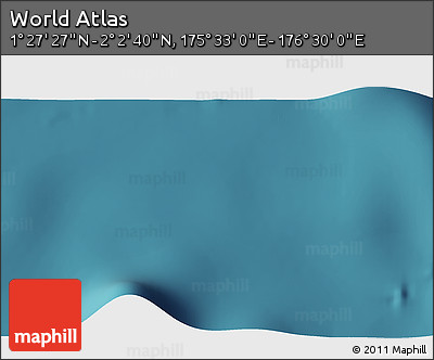 Satellite 3D Map of the Area around 1° 45' 3" N, 176° 1' 30" E