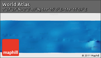 Physical Panoramic Map of the Area around 1° 45' 3" N, 177° 43' 29" E
