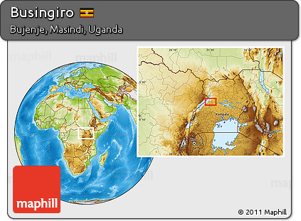 Physical Location Map of Busingiro