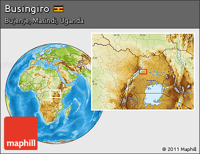 Physical Location Map of Busingiro