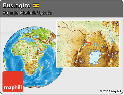 Physical Location Map of Busingiro