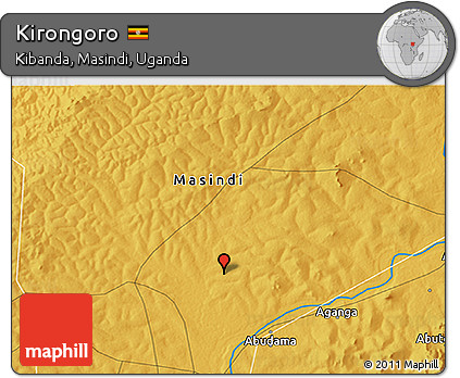 Physical 3D Map of Kirongoro