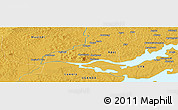 Physical Panoramic Map of Alengo