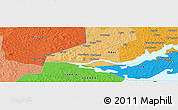 Political Panoramic Map of Alengo