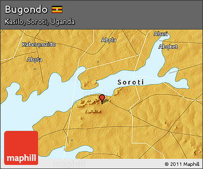 Physical 3D Map of Bugondo