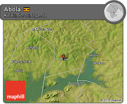 Satellite 3D Map of Abola
