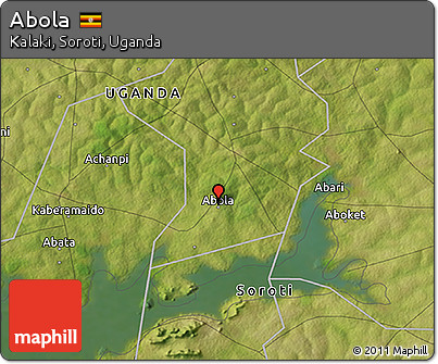 Satellite 3D Map of Abola