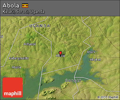Satellite 3D Map of Abola