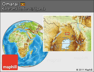 Physical Location Map of Omarai