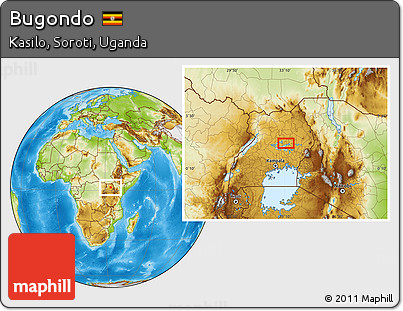 Physical Location Map of Bugondo