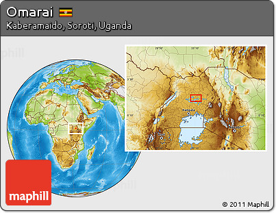 Physical Location Map of Omarai