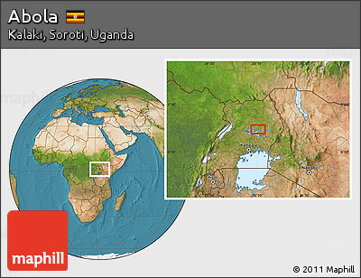 Satellite Location Map of Abola