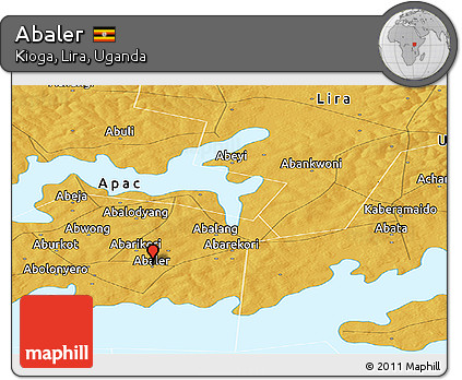 Physical Panoramic Map of Abaler