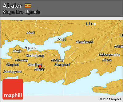 Physical Panoramic Map of Abaler
