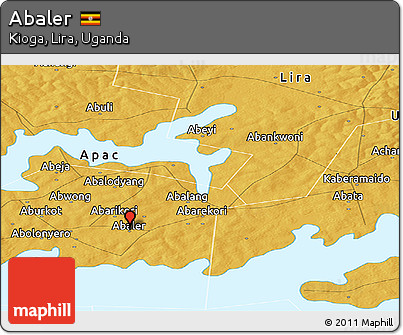 Physical Panoramic Map of Abaler