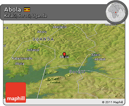 Satellite Panoramic Map of Abola