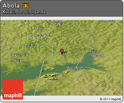 Satellite Panoramic Map of Abola