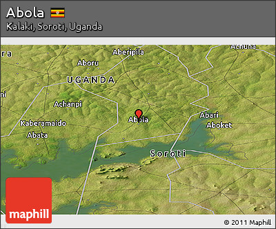 Satellite Panoramic Map of Abola