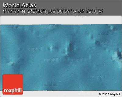 Satellite 3D Map of the Area around 1° 45' 3" N, 38° 10' 29" W