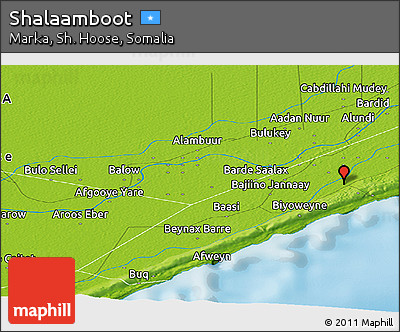 Physical Panoramic Map of Shalaamboot
