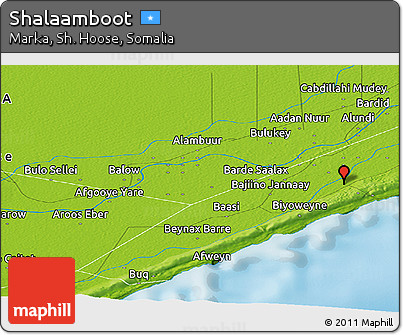 Physical Panoramic Map of Shalaamboot