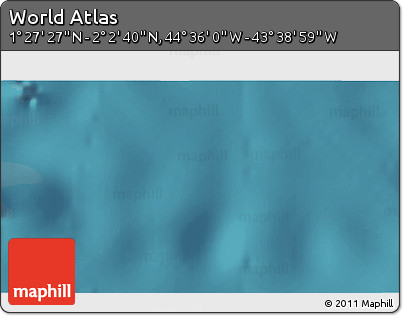 Satellite 3D Map of the Area around 1° 45' 3" N, 44° 7' 30" W