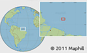 Savanna Style Location Map of the area around 1° 45' 3" N, 44° 58' 30" W