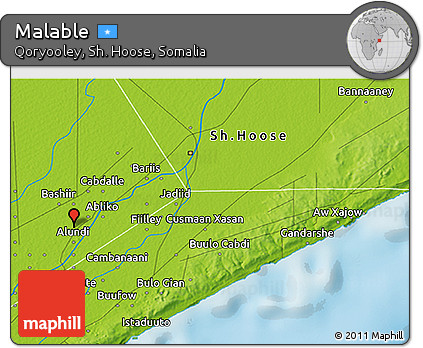 Physical 3D Map of Malable