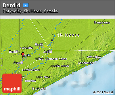 Physical 3D Map of Bardid