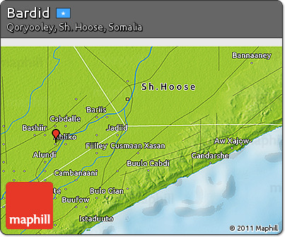 Physical 3D Map of Bardid