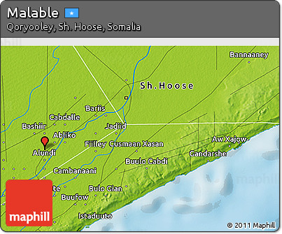 Physical 3D Map of Malable