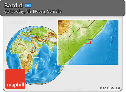 Physical Location Map of Bardid