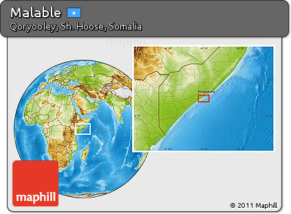 Physical Location Map of Malable